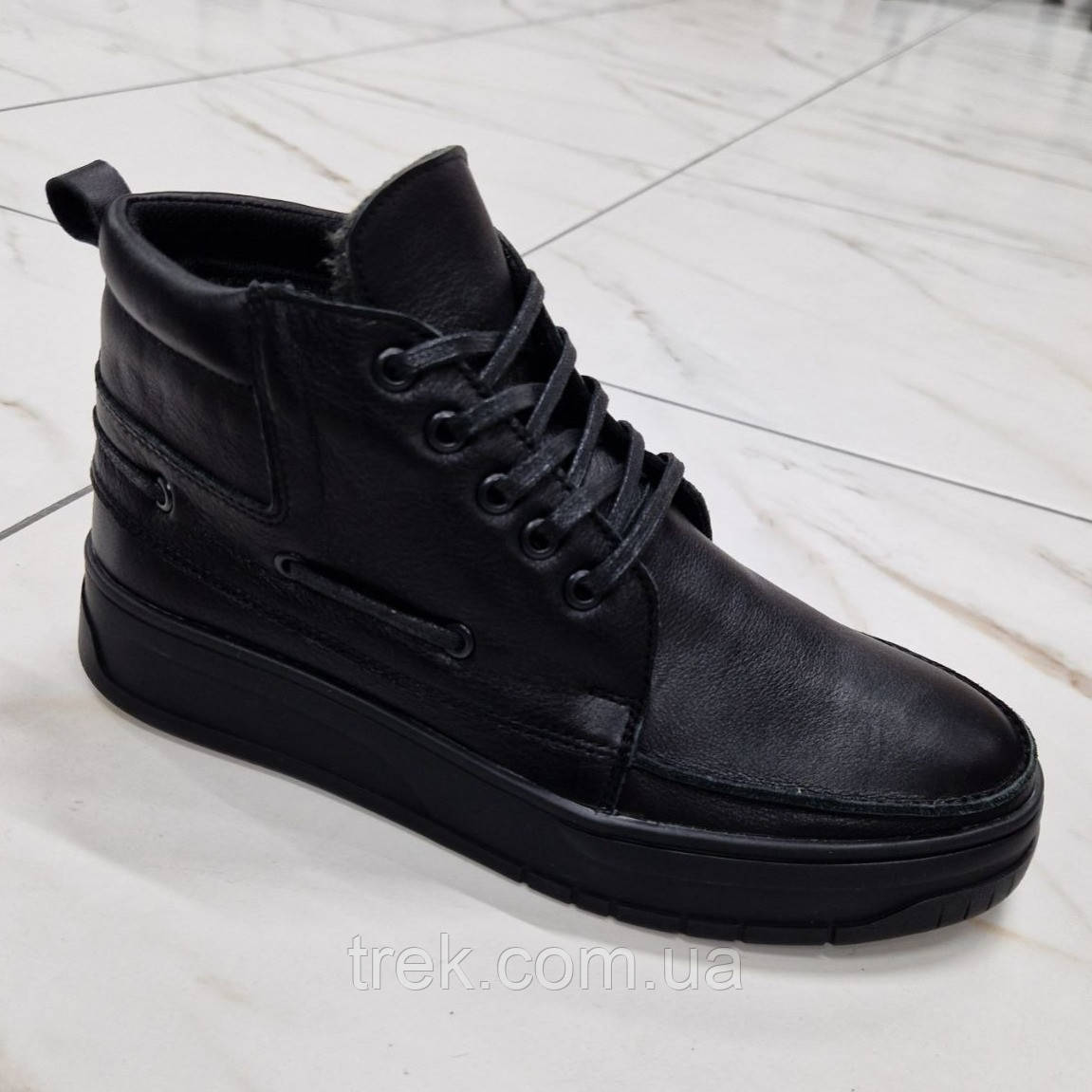 Черевики чоловічі шкіряні зимові чорні /10826/-43р, фото 1