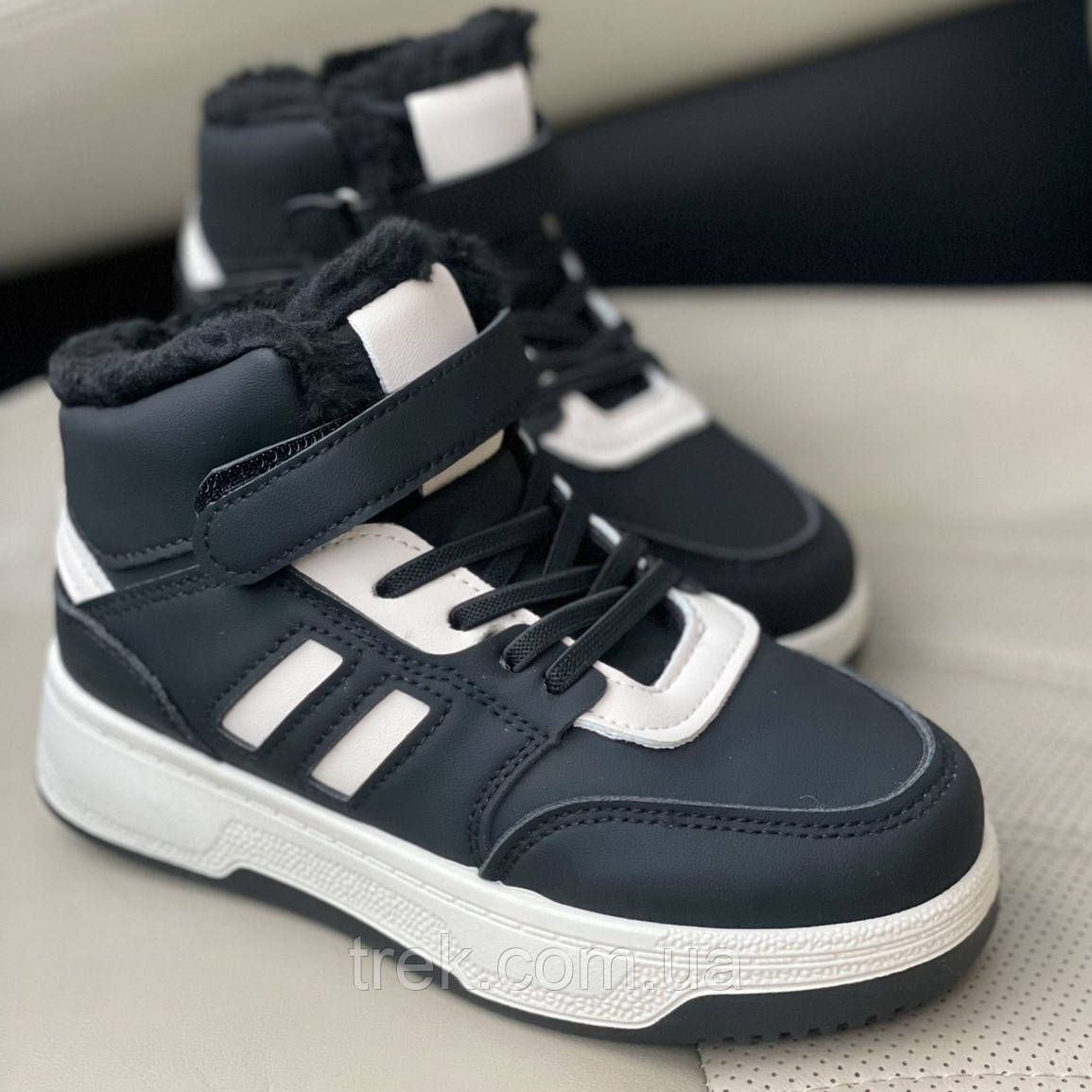 Кросівки дитячі зимові чорні /30729/ 34р, фото 1