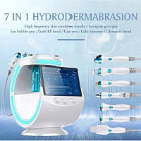 Апарат для гідротерапії обличчя 7 в 1 — ультразвукове омолодження, дермабразія, киснева терапія та глибоке очищення шкіри