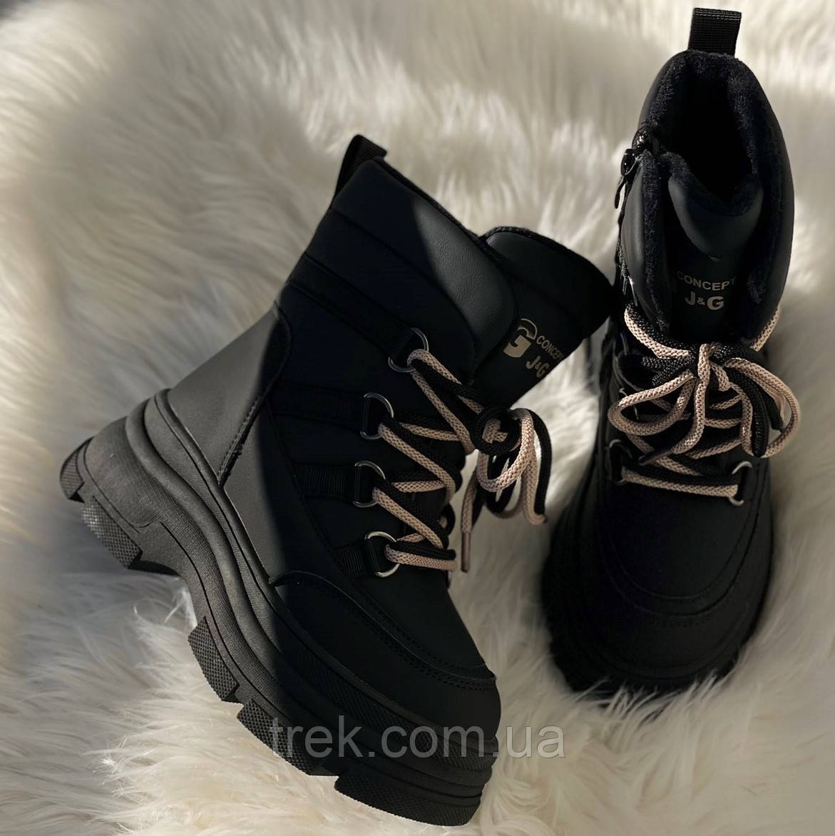 Черевики дитячі зимові чорні /30740/ 37р, фото 1