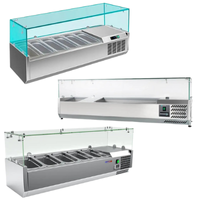 Вітрини холодильні. Тип вітрини під гастроємності