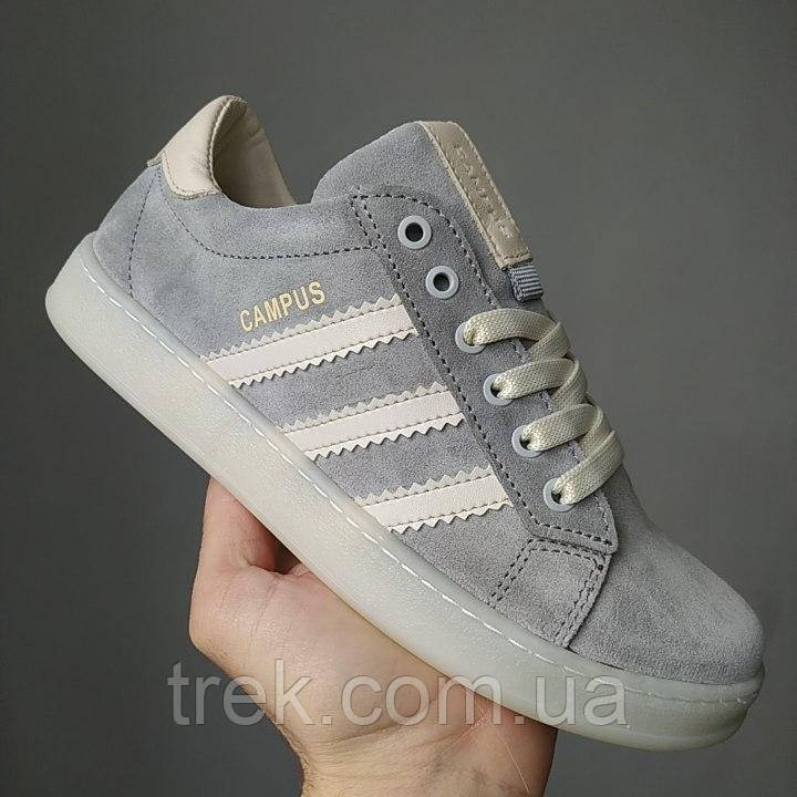 Кросівки замшеві сірі /23630/ 40р, фото 1