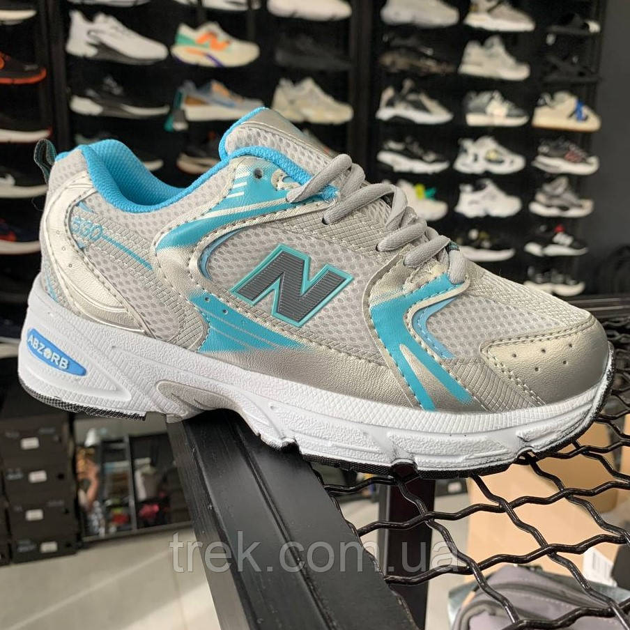 Кросівки текстильні сріб-блакит. /23706/ 40р, фото 1