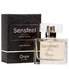 Чоловічі парфуми з феромонами Orgie — Sensfeel for Man (50 мл), цитрусово-деревний аромат