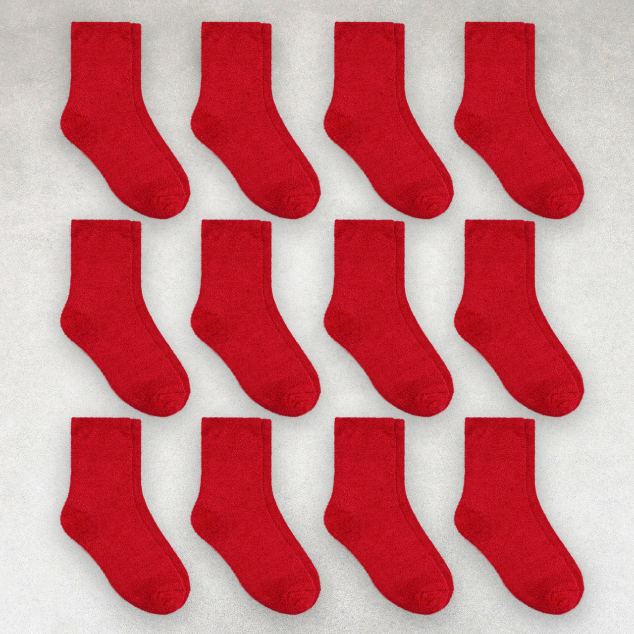Шкарпетки зимові пухнасті жіночі 12 пар «Червоні» розмір 36-40 арт. 340.12, фото 1