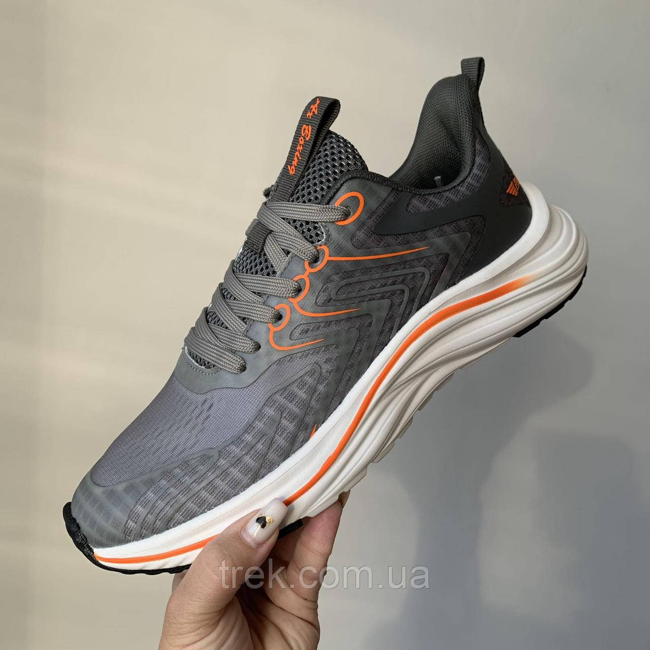 Кросівки текстильні сірі /10654/-45р, фото 1