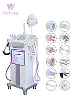 Апарат 12-в-1 з воднево-кисневим бульбашковим ефектом — гідродермабразія, киснева терапія, RF-ліфтинг та LED-маска