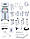 Апарат 12-в-1 з воднево-кисневим бульбашковим ефектом — гідродермабразія, киснева терапія, RF-ліфтинг та LED-маска, фото 5