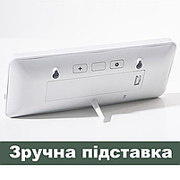 Годинник Deepfox VGW-801T LCD цифровий електронний настільний/настінний Дата Температура 20 х 8см, фото 10