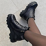 Черевики жіночі шкіряні чорні /23192/ 37р, фото 2