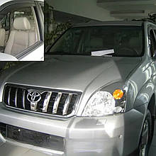 Дефлектори вікон (вітровики) TOYOTA LAND CRUISER - J 120 5d 2003+ (HEKO)