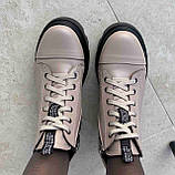 Черевики жіночі шкіряні бежеві /23193/ 36р, фото 2