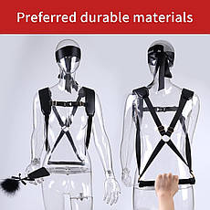 БДСМ-набор LOCKINK YEAHWOW Black Doggy Style Saddle set, фото 4