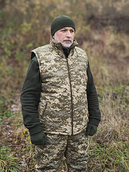 Жилет тактичний утеплений Хантер | Жилетка утеплена Піксель 46