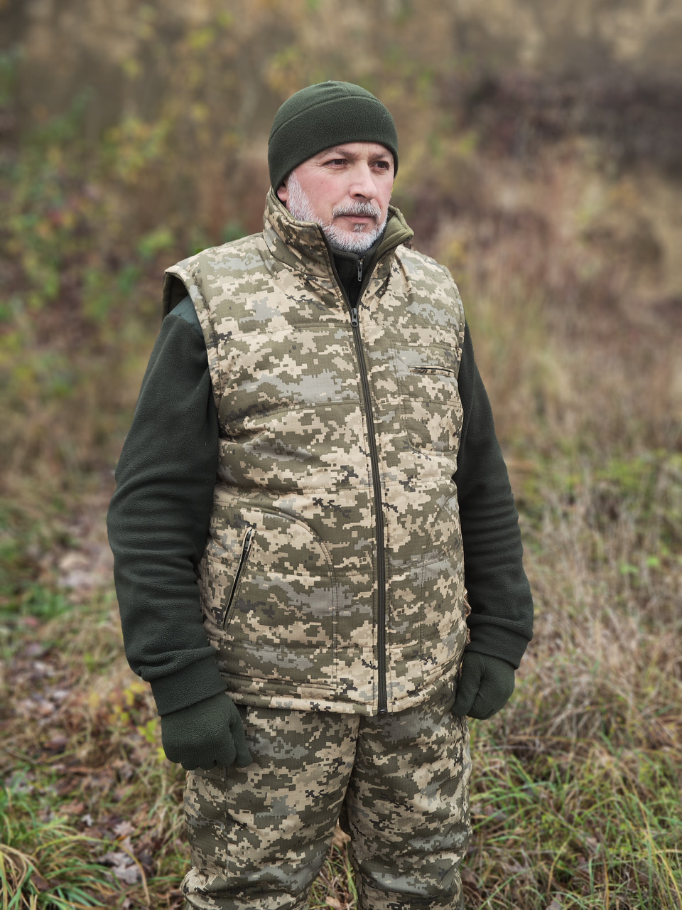 Жилет тактичний утеплений Хантер | Жилетка утеплена Піксель 46, фото 1