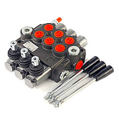 Гідророзподільник моноблочний 3P40 RENMAN (3 секції, 40 л/хв)