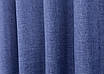 Комплект штор (2шт. 1,5х2,7м.) колекція "Льон Мішковина". Колір синій. Код 773ш 30-565, фото 7