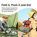 Спальний мішок туристичний зимовий спальник ковдра з капюшоном спальники до -25 °C, фото 7