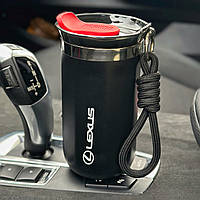 Термо-чашка з логотипом LEXUS 350мл чорна