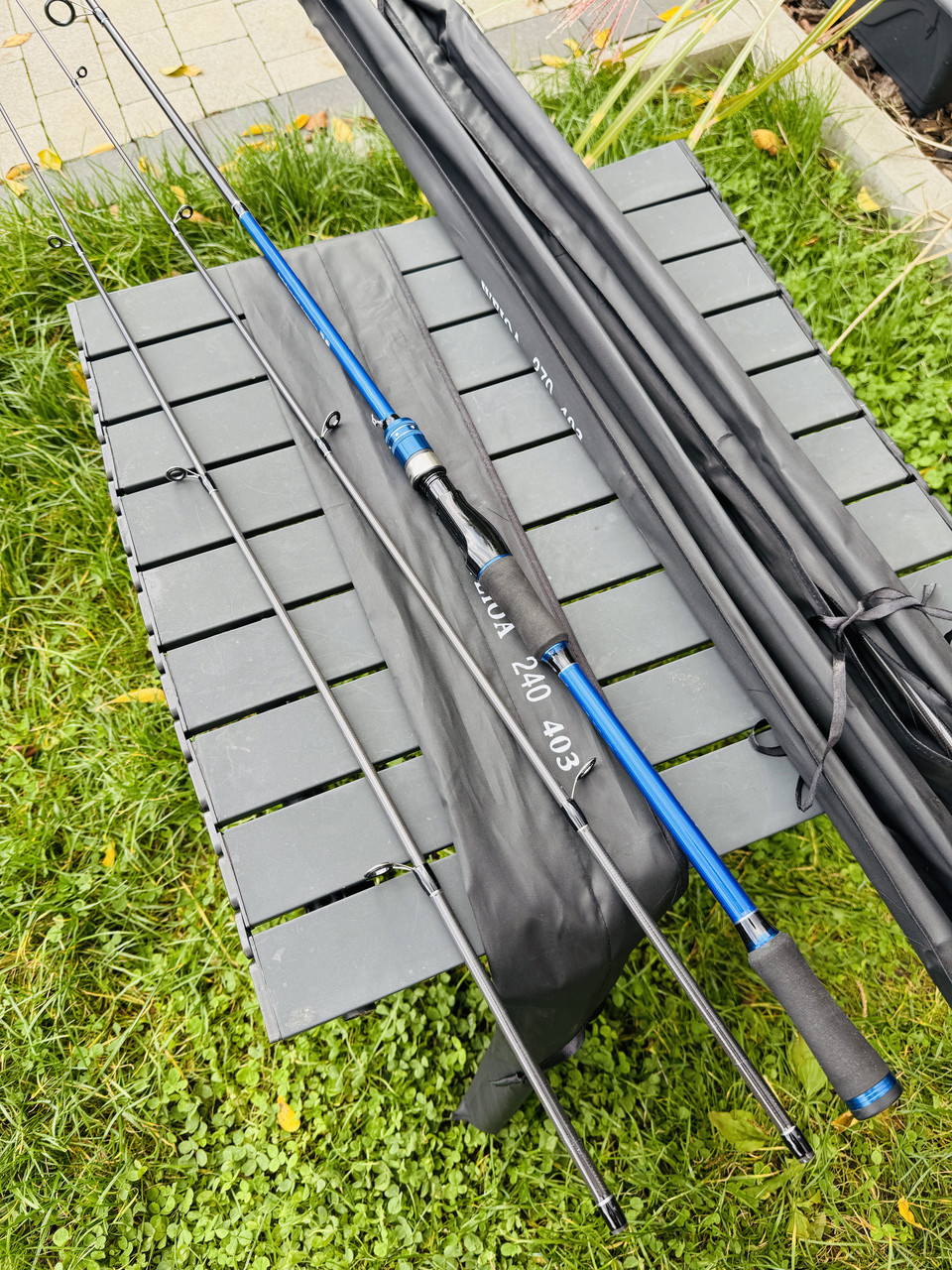 Оригінальний спінінг з двома вершинками з різним тестом дабл тест 240 см, фото 1