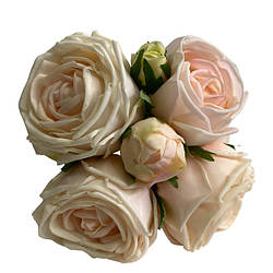 Декоративна гілка букет троянд латекс мікс SK563911