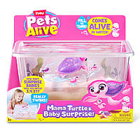 Інтерактивний ігровий набір Мама черепаха із сюрпризом Pets & Robo Alive 9560 "Mama & Baby Surprise"