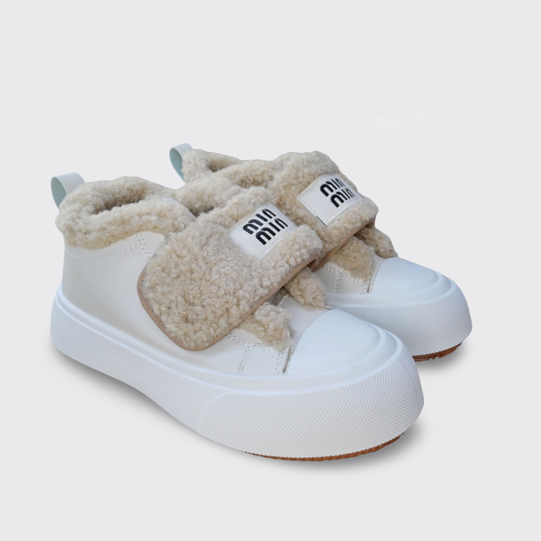 Кеди жіночі зимові бежеві (MX152), фото 1