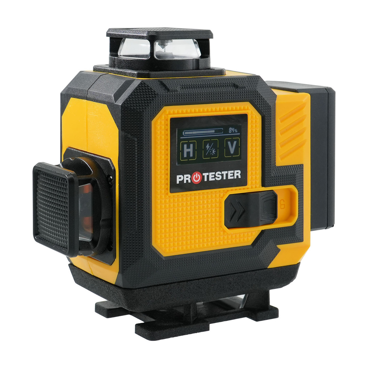 Професійний лазерний рівень нівелір для підлог і стяжок LCD-дисплей, пульт ДУ, штатив, зеленый луч PROTESTER LL616G-TR