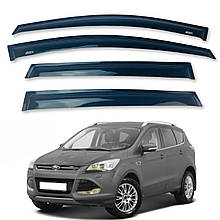 Дефлектори вікон (вітровики) для Ford Kuga 2012-2019 накладні (DEFL) Q2