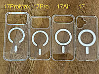 Чохол Clear Case Magsafe на iPhone 17 прозорий