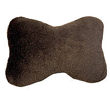 Автомобільні подушки на підголівник з еко-хутра в салон автомобіля Коричневі 2 шт, фото 5