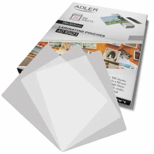 Плівка до ламінатора Adler AD 1042.1 - A4, фото 1