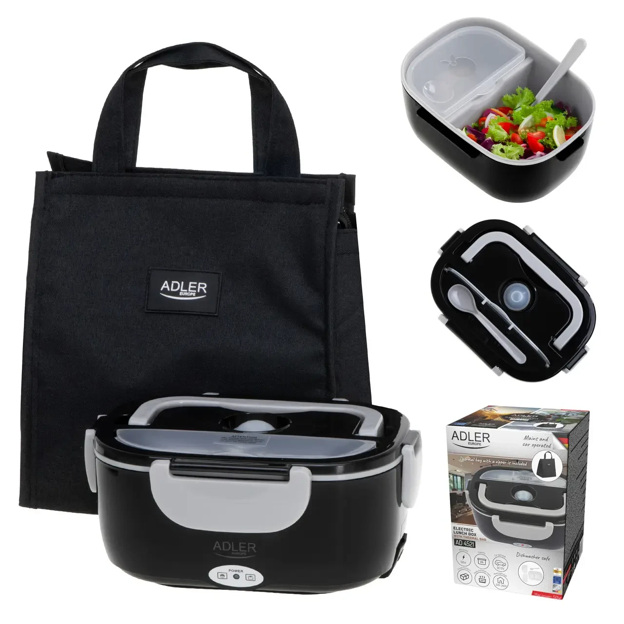Електричний ланч-бокс Adler AD 4521 із термосумкою, 1 л, фото 1