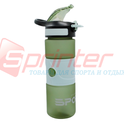 Пляшка для води 600 мл.  DB-1395-Зелена, фото 1