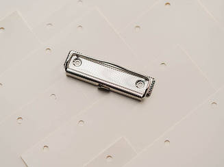 Затискач канцелярський для папок і меню в ресторані.100х30мм