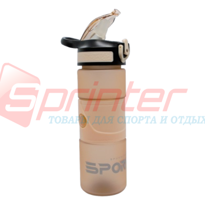 Пляшка для води 600 мл.  DB-1395-Коричнева, фото 1