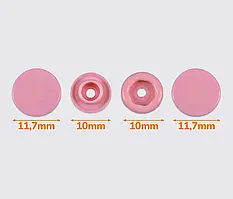 Кнопка пластикова 12мм Т-5 Рожеві (50шт.)