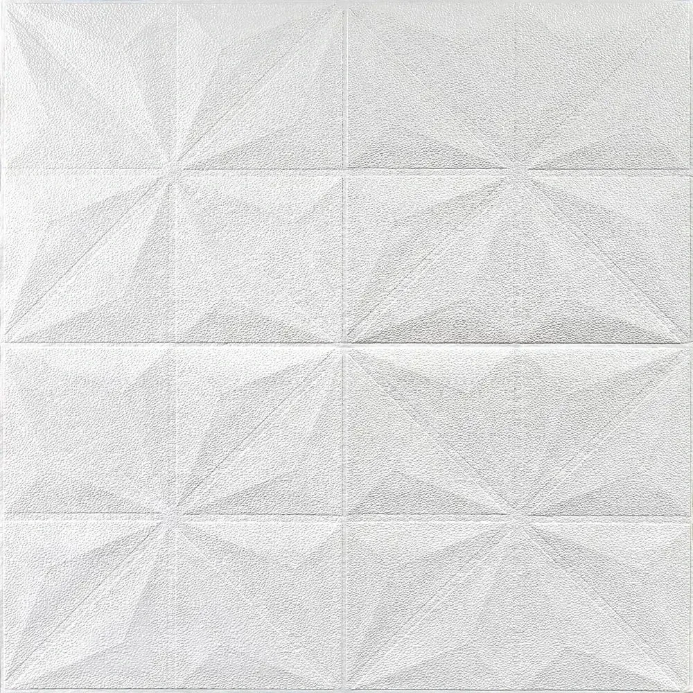 Самоклеюча декоративна настінно-стельова 3D панель зірки 700х700х5мм, (116-5) стильне рішення для стін і стелі! BV-00008