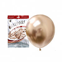 Повітряні кулі хром шампань 12" TT (TONGTAI), 50 штук