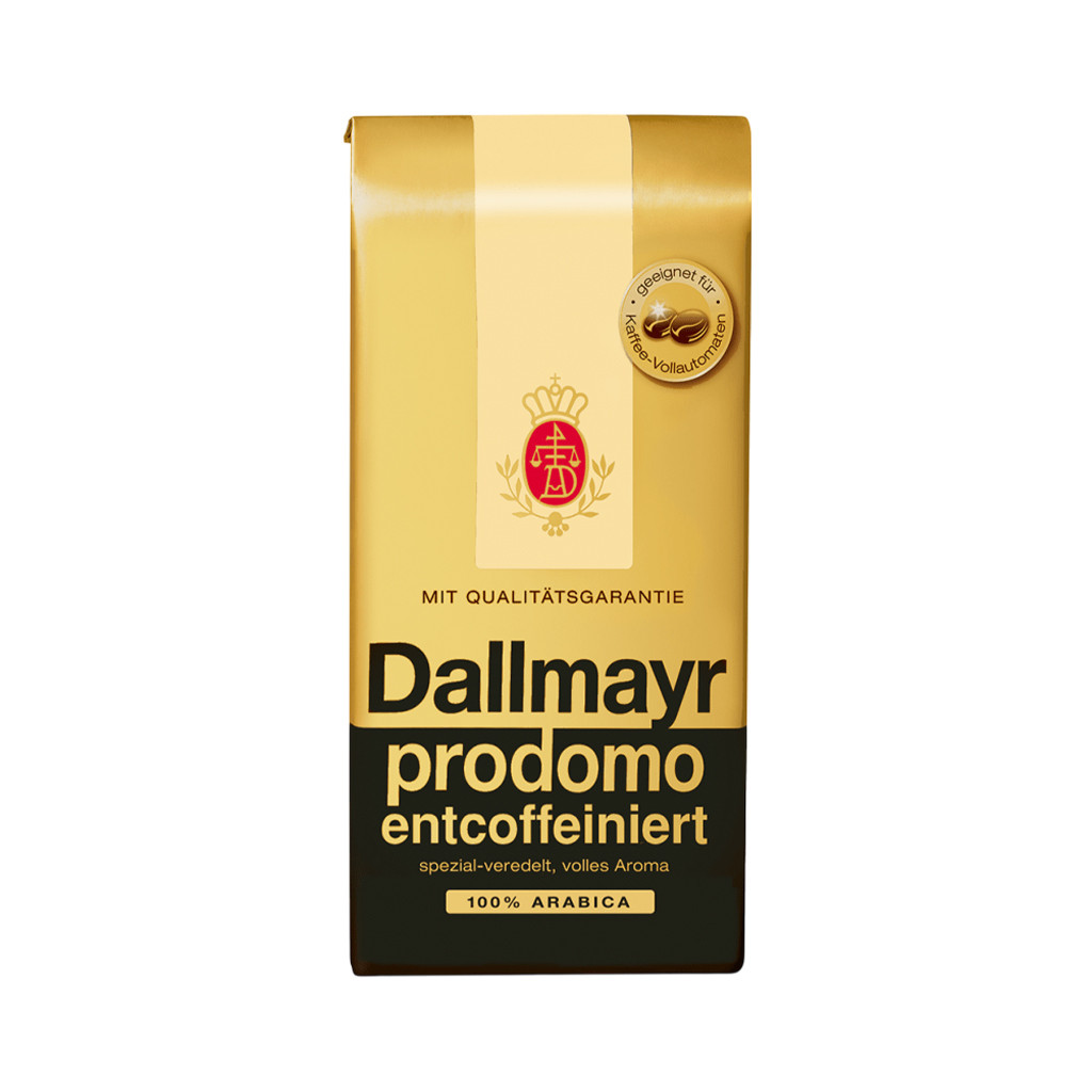 Кава в зернах без кофеїну Dallmayr Prodomo Entcoffeiniert 500 г