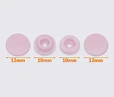 Кнопка пластикова 12мм Т-5 Світло рожева (50шт.)