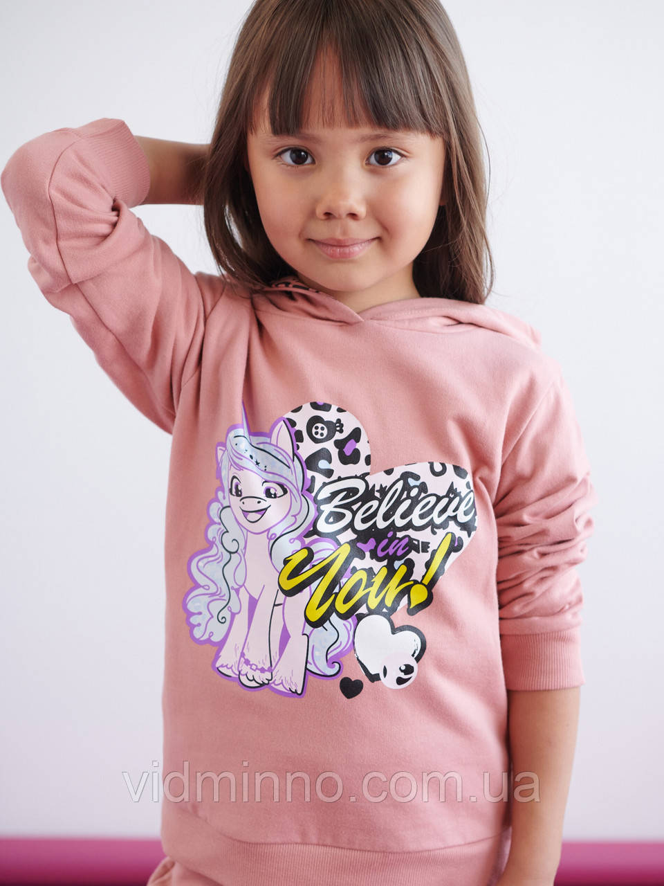 Утеплене худі (начос) на дівчинку, Sinsay, р.104, 3-4 роки, поні, фото 1