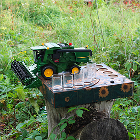 Комбайн Джандір, Автоматичний наливатор на 6,5,4, шт чарок. Подарунок для кума, брата, чоловіка чи день народження