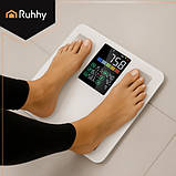 Ваги аналітичні Ruhhy 20676 white, електронні, до 226 кг, LCD, Bluetooth, Feelfit, фото 9