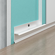 Плінтус тіньового шва FSPRO 20 мм алюмінієвий Анодований 2,5 м Срібний (F1.2015A), фото 2