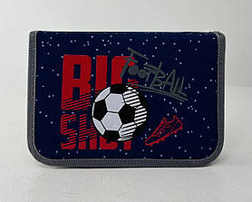 Пенал Одинарний з двума клапанами без наповнення Football HP-04 (532907) 1 Вересня