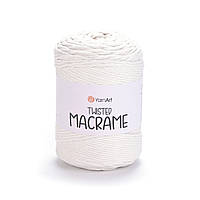 YarnArt TWISTED MACRAME (Твістед Макраме) № 752 кремовий (Пряжа, нитки для макраме)