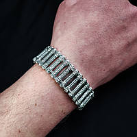 Чоловічий срібний браслет Meridian 925 проби "54" 4139