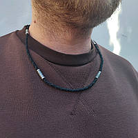 Шнурок зі срібними закінченнями та вставками Meridian 925 проби 846/4