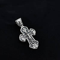 Срібний хрест Meridian 925 проби з чорнінням Кр0186 без шнурка